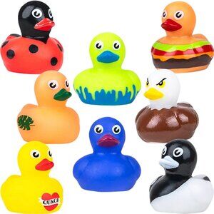 Set of 12 Mini Rubber Ducks Water Toy Ducklings